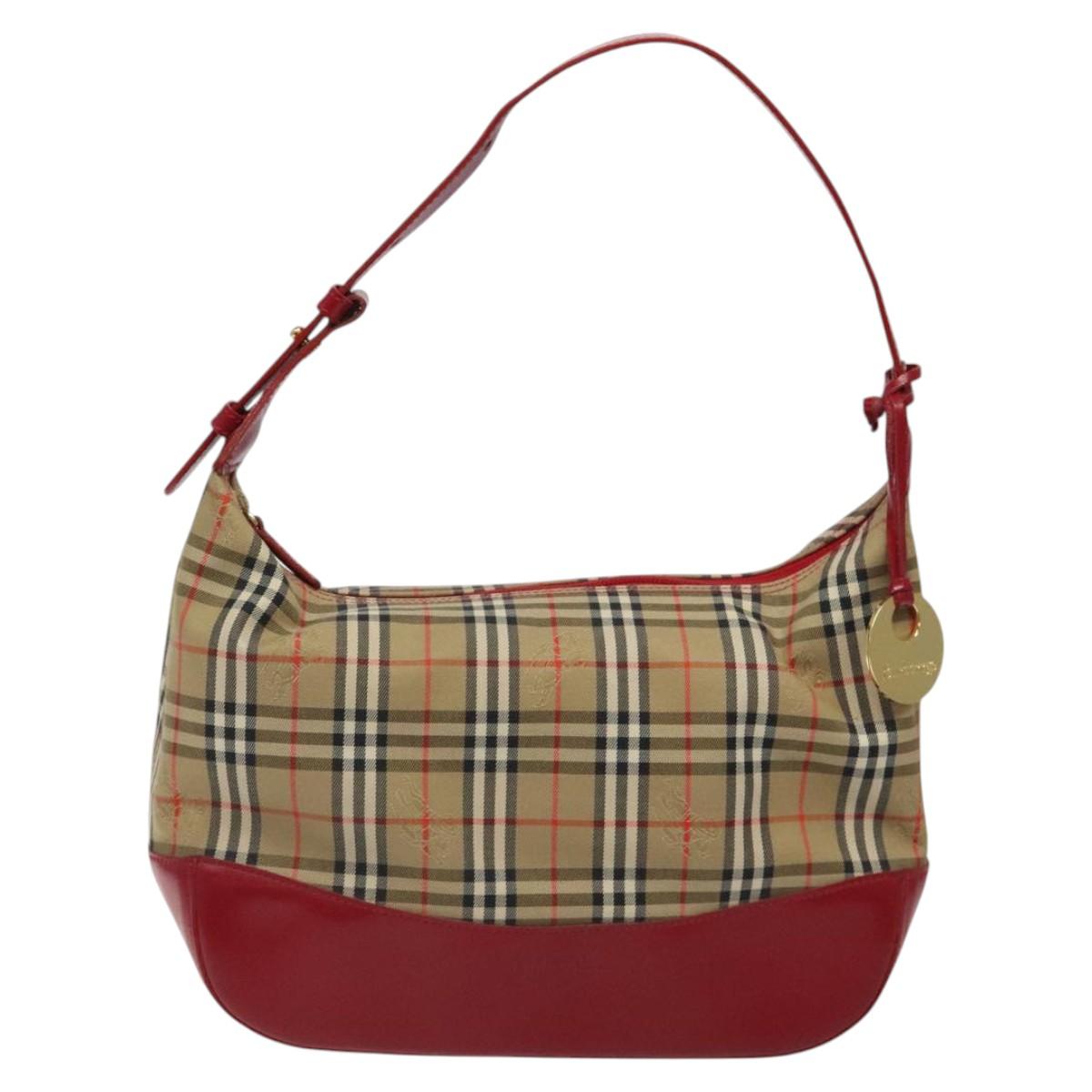 Burberry Nova Check Canvas Shoulder Bag (Pre-Owned)