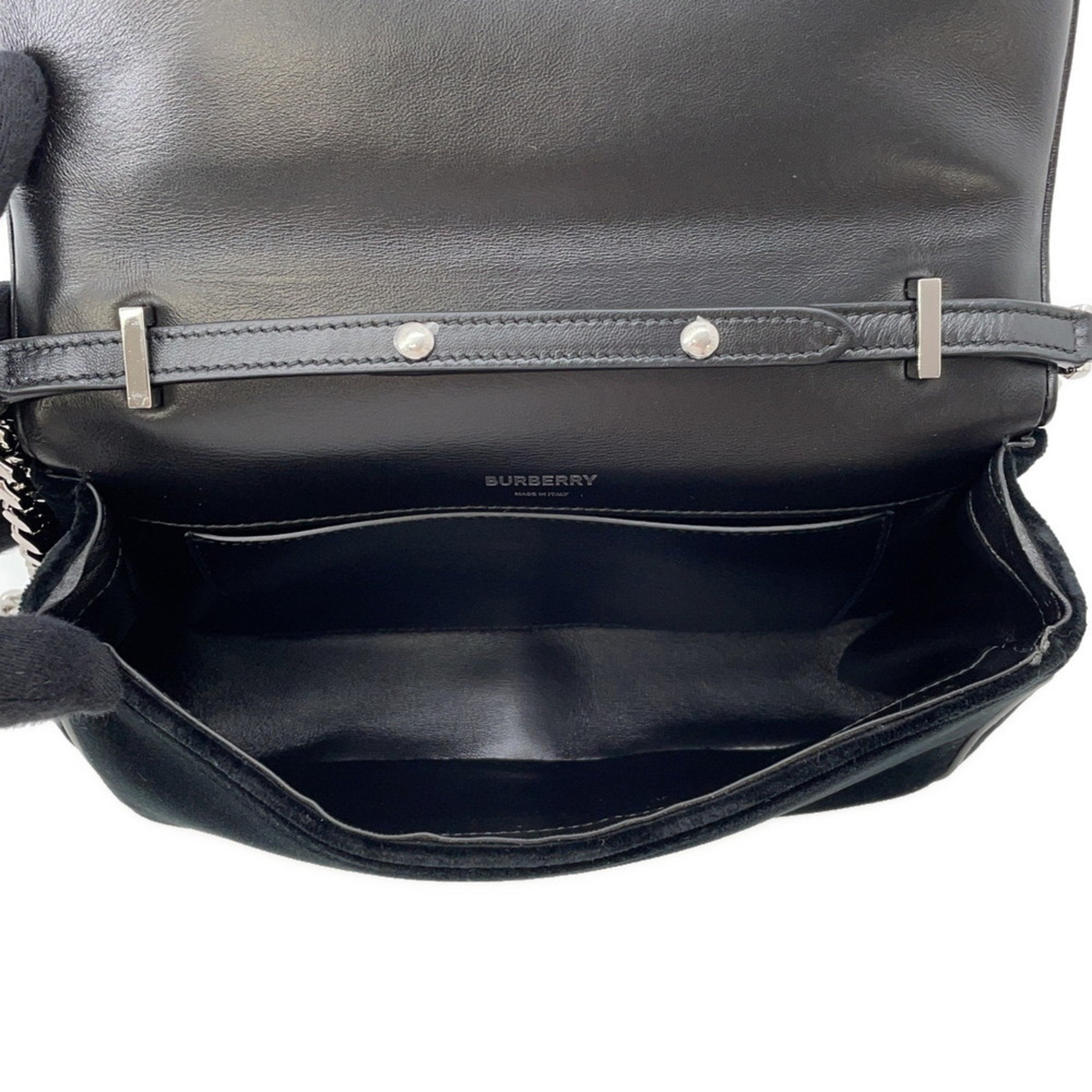 Burberry Velvet Rhinestone Shoulder Bag (Pre-Owned)