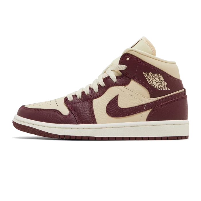 Jordan 1 Mid SE Split Beach Cherrywood Red (Women's) Available at Pick your kiicks.