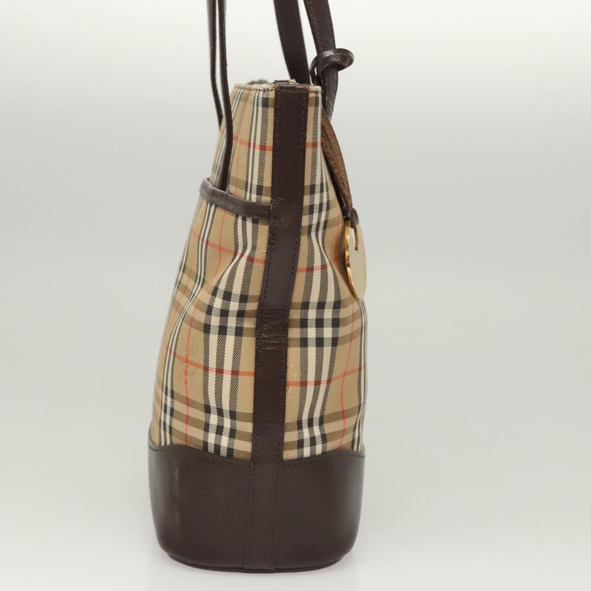Burberry Nova Check Canvas Shoulder Bag (Pre-Owned)