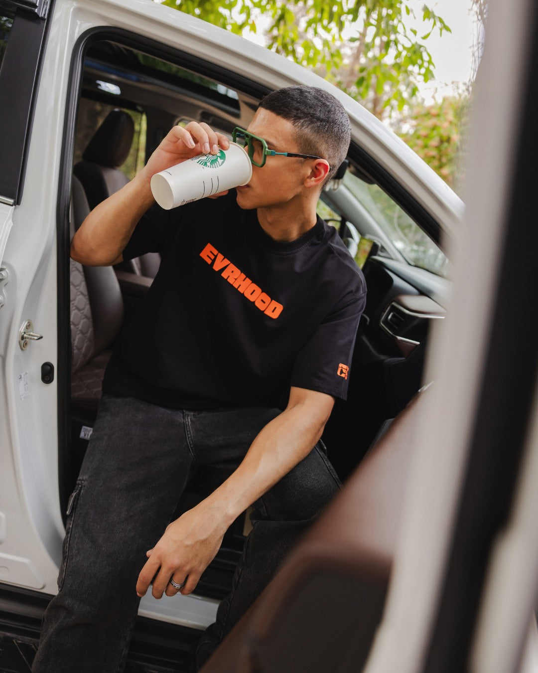 Element - Black- Evrhood oversized basic t-shirt