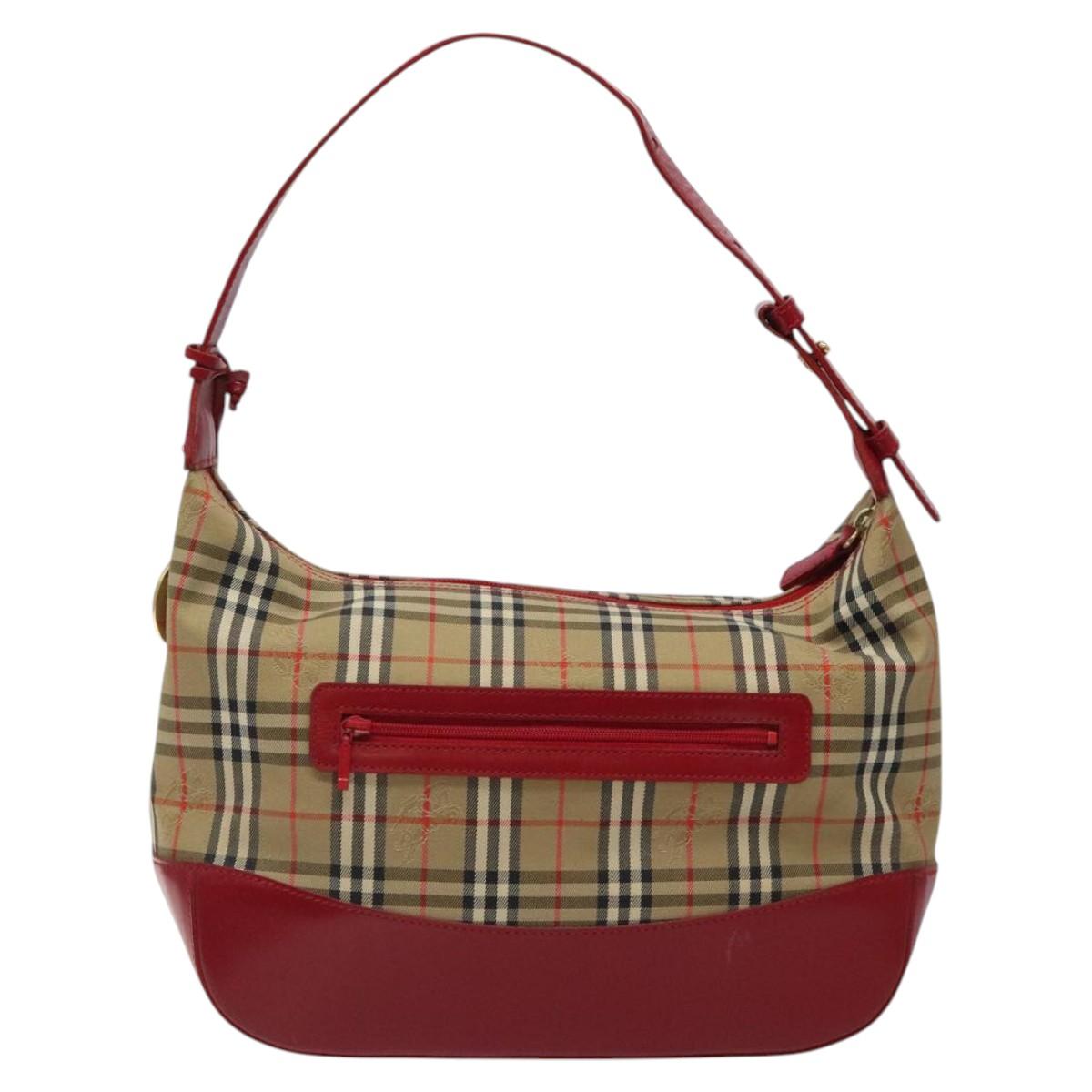 Burberry Nova Check Canvas Shoulder Bag (Pre-Owned)