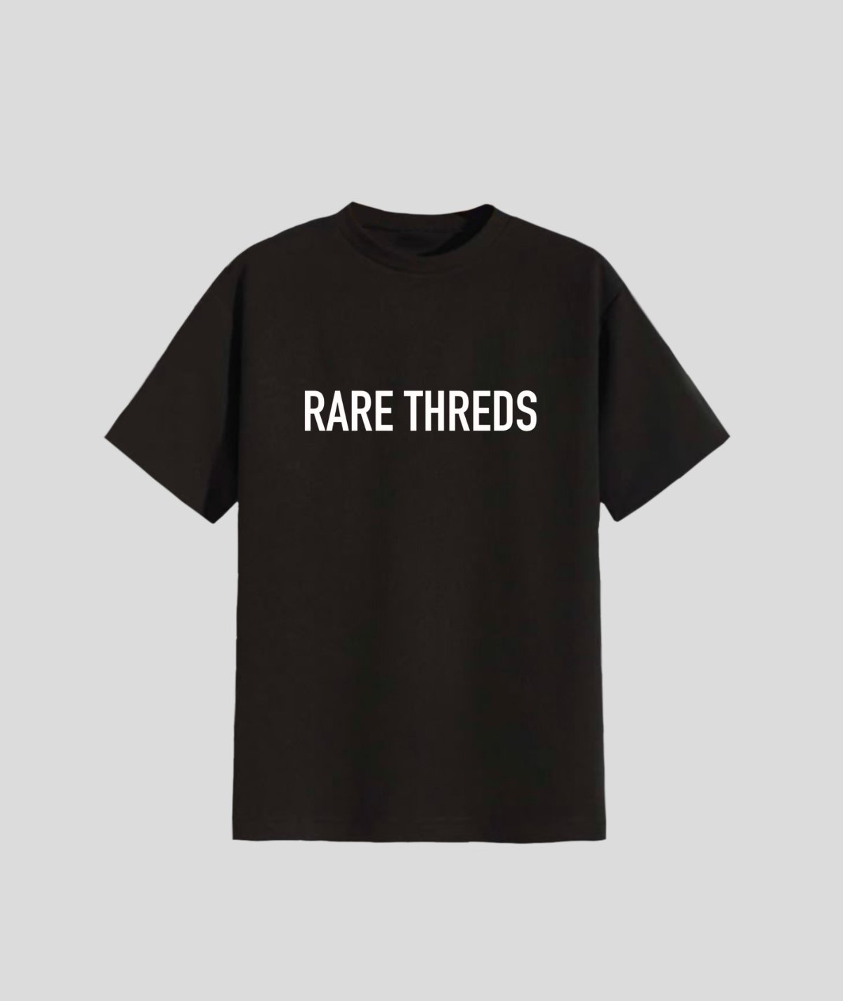Black Oversized Round Neck T-shirt