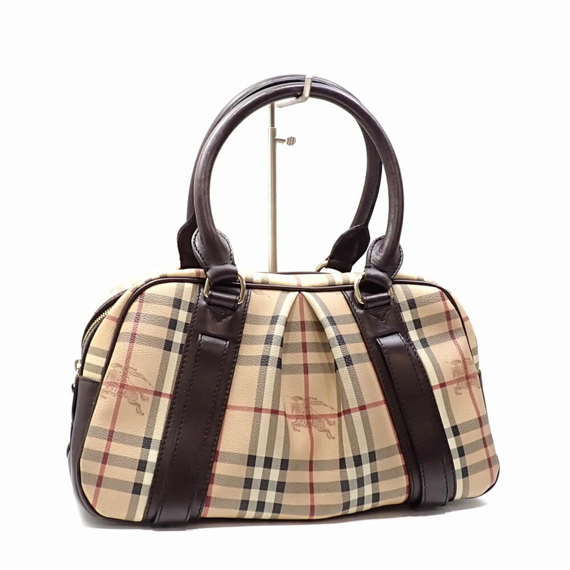 Burberry Pvc Leather Handbag (Pre-Owned)