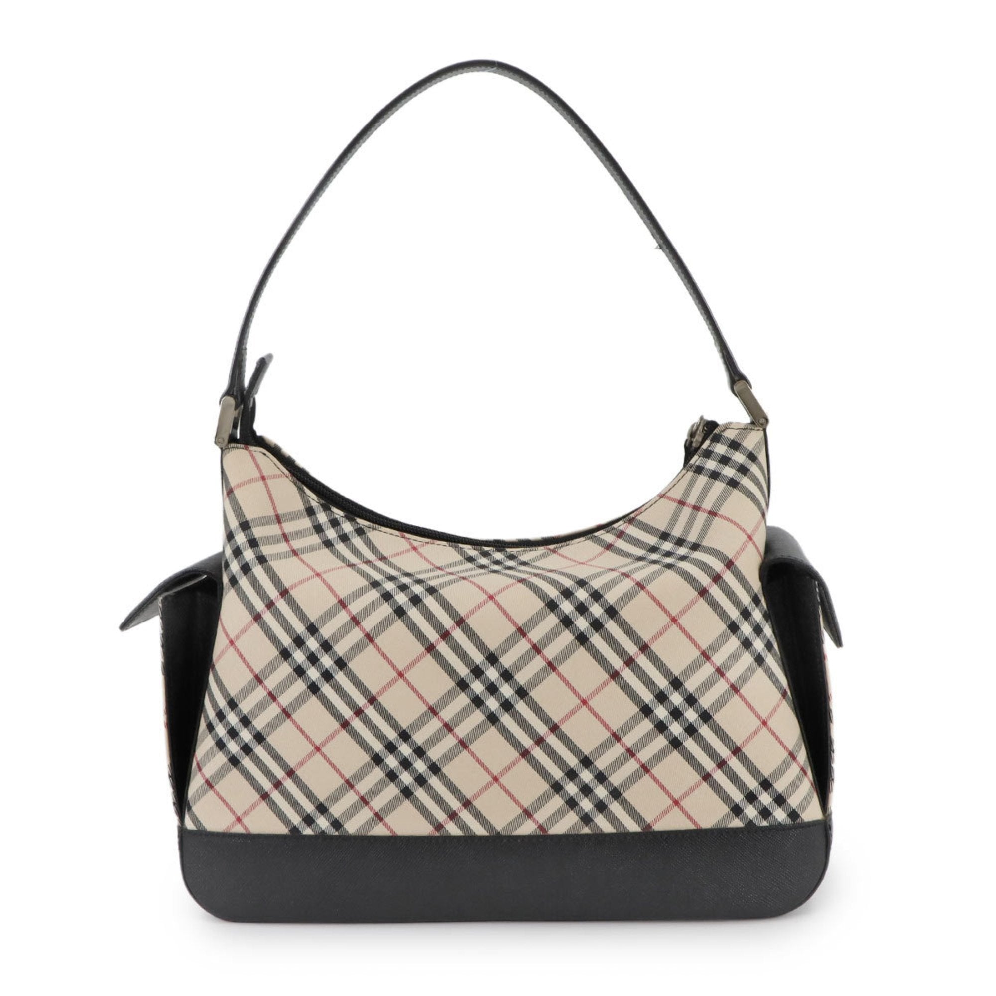 Burberry Canvas Leather Shoulder Bag (Pre-Owned)