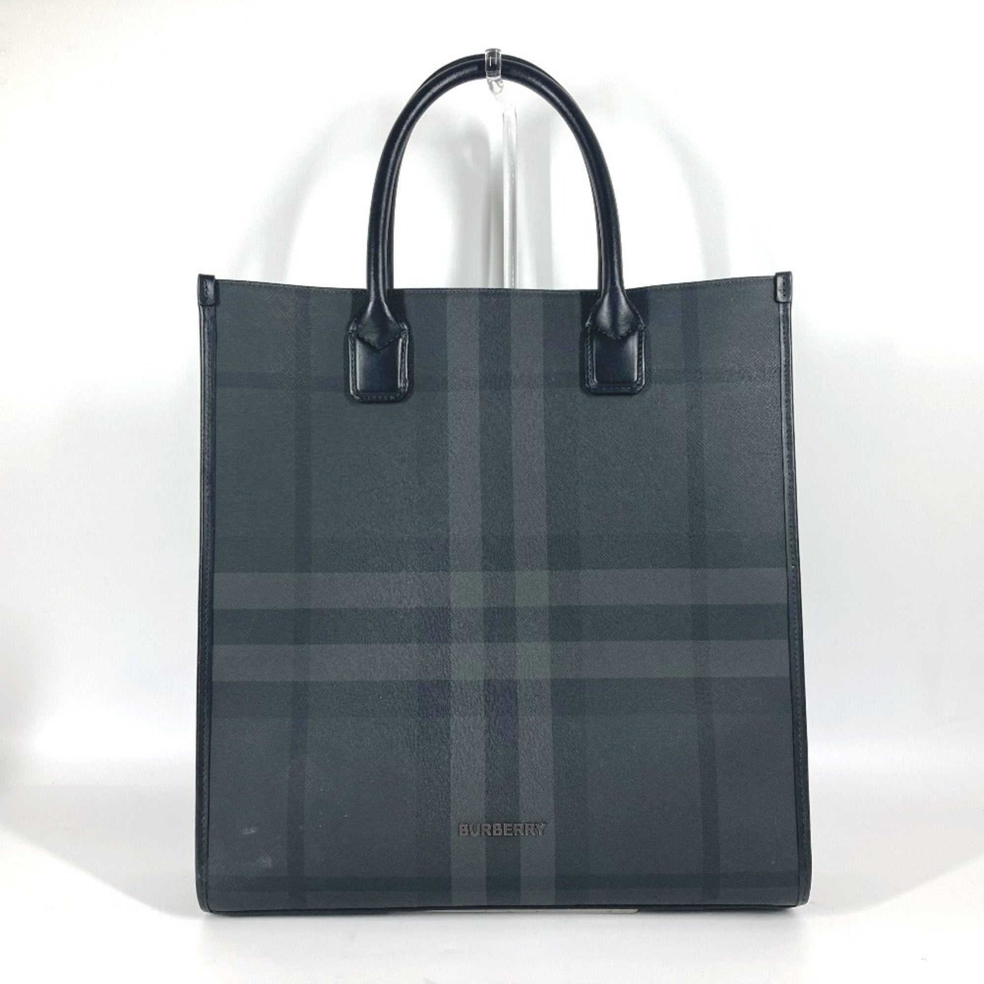 Burberry Leather Pvc Shoulder Bag Tote Bag (Pre-Owned)