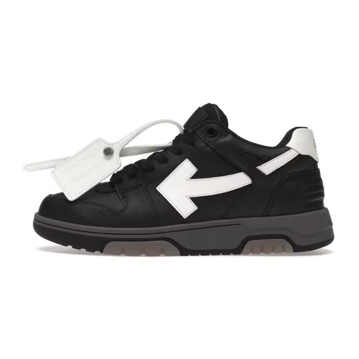 OFF-WHITE Out Of Office OOO Low Tops Black Gray White FW21 Available at Pick your kiicks.