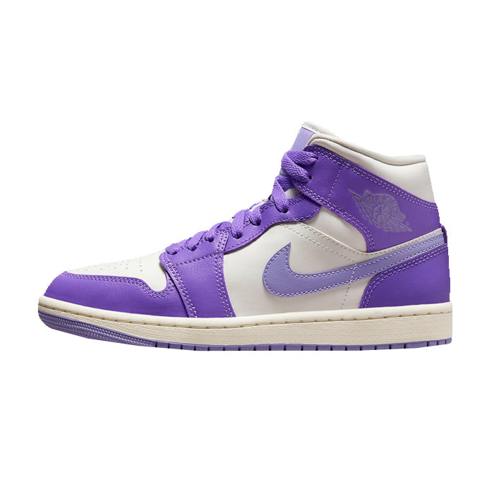 Jordan 1 Mid Action Grape (W) Available at Pick your kiicks.