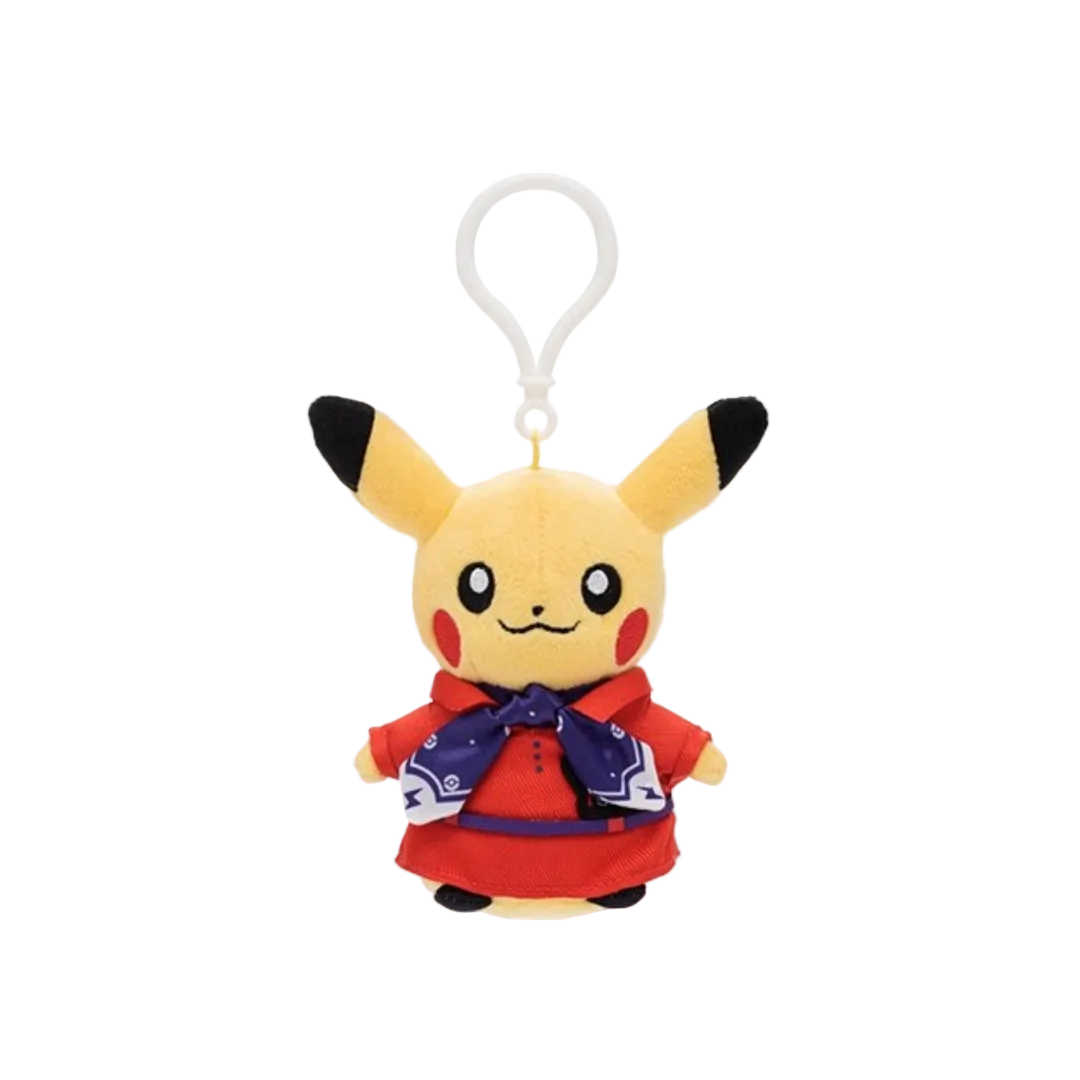 POKEMON CENTER SINGAPORE EXCLUSIVE CABIN ATTENDANT PIKACHU PLUSH KEYCHAIN