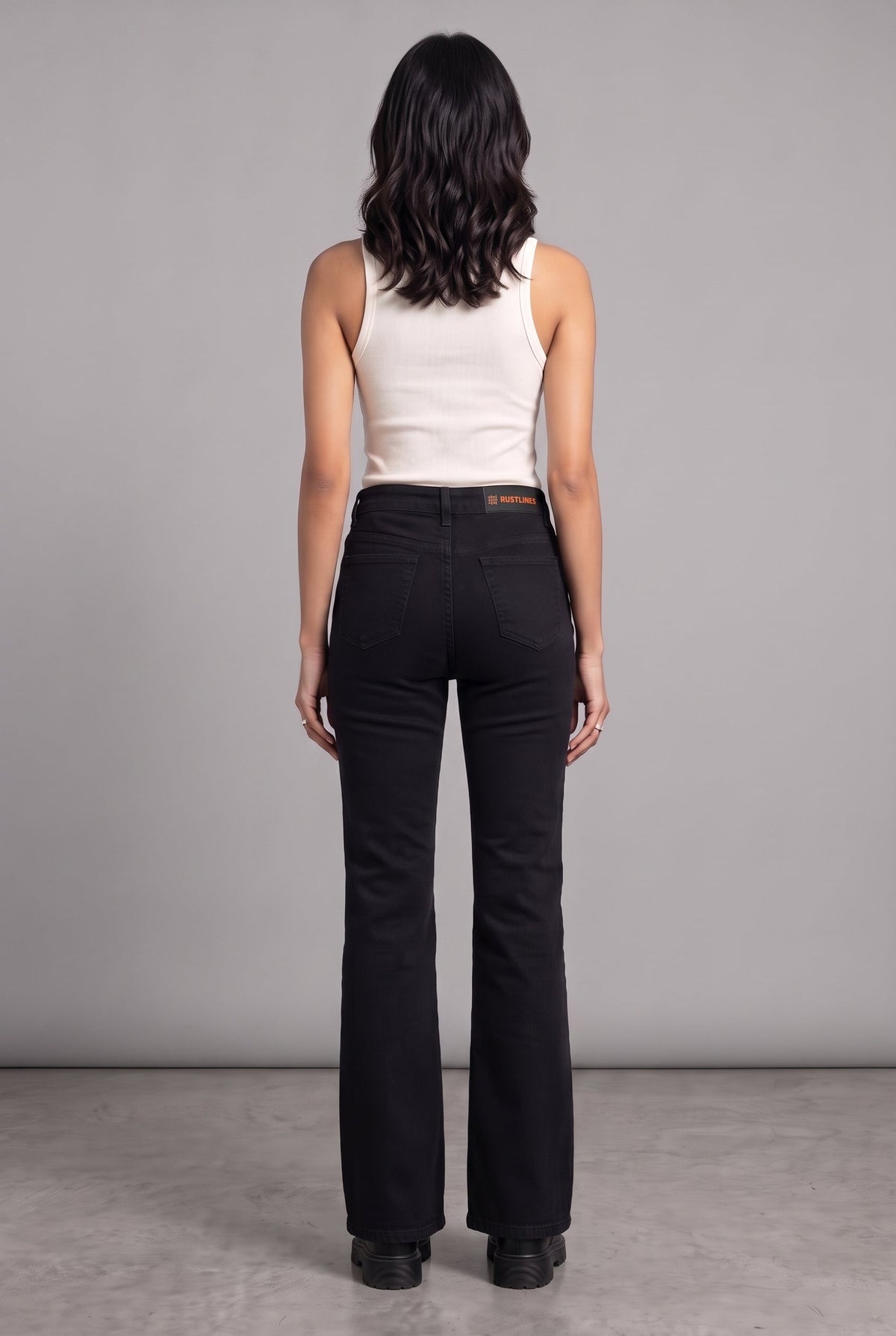BOOTLEG DENIM BLACK WOMEN'S JEANS