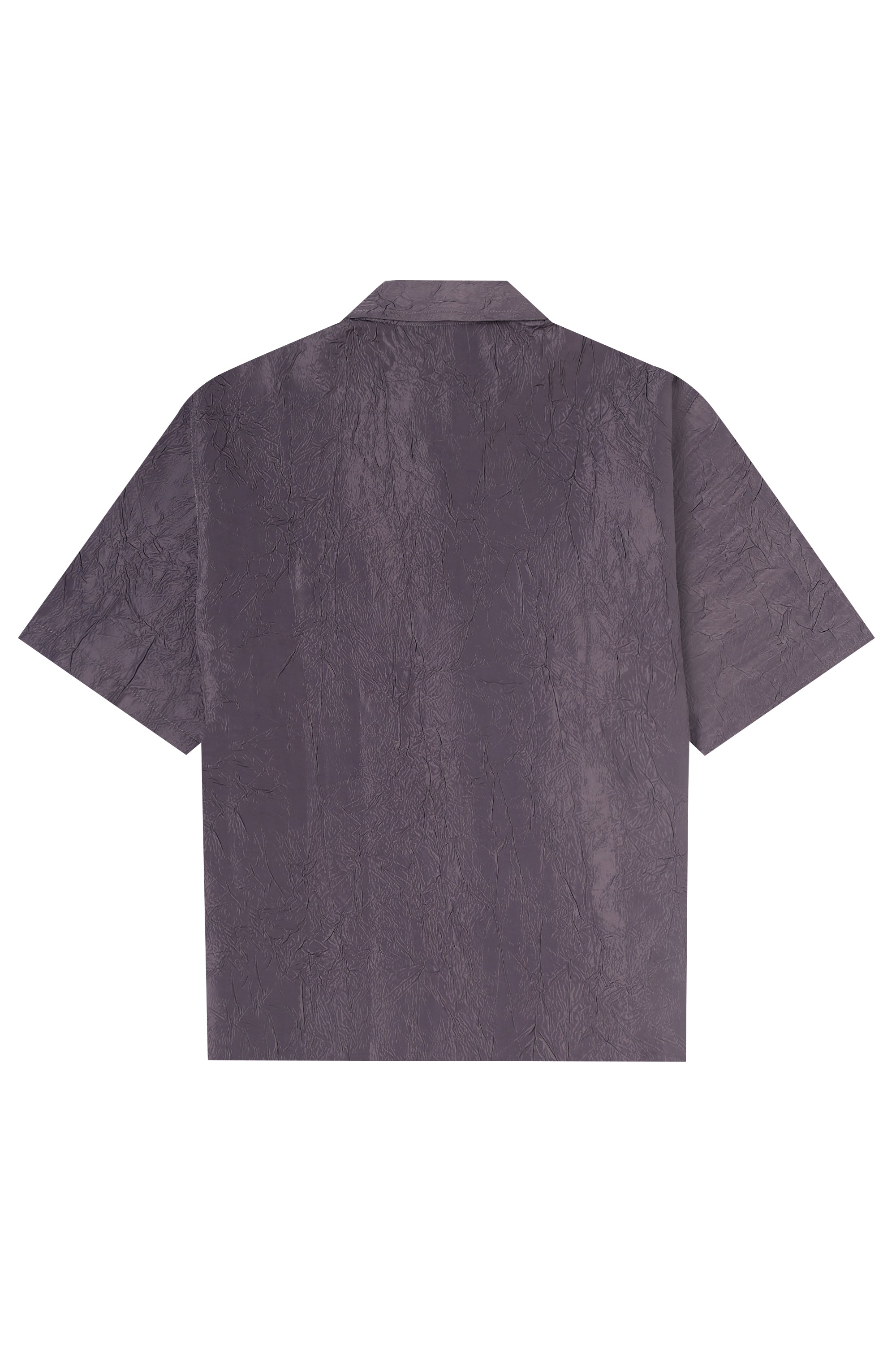 CRINKLED DARK GREY SHIRT