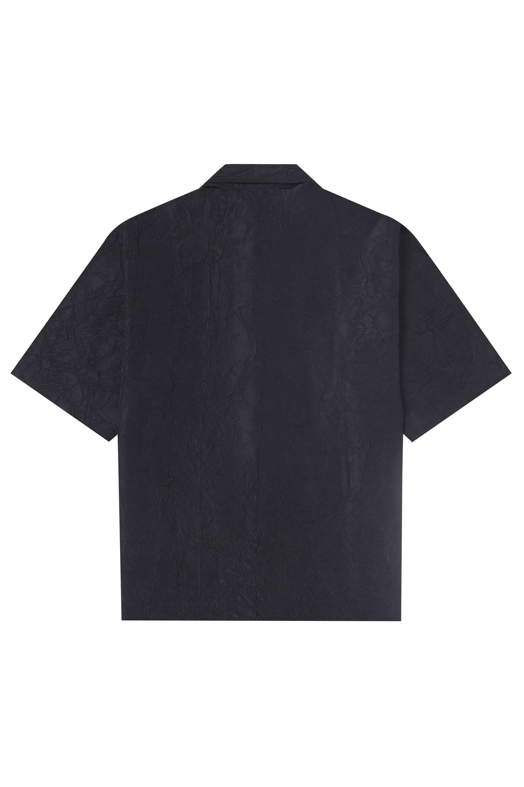 CRINKLED BLACK SHIRT