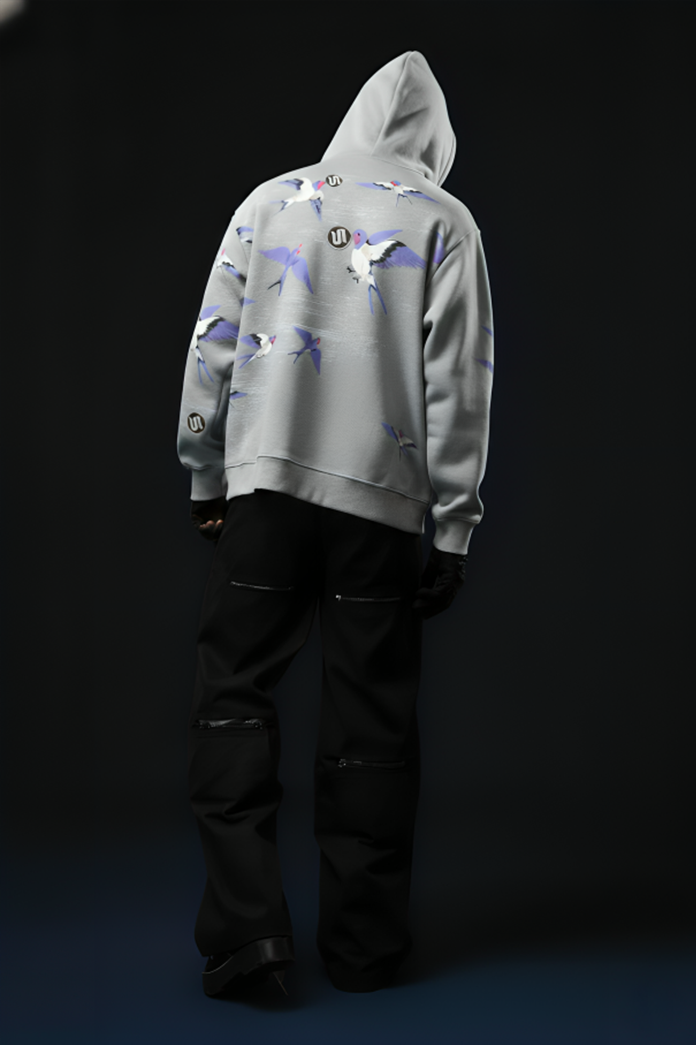 Sullitt RISE ABOVE GREYWINGS HOODIE