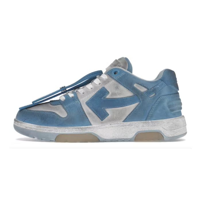 OFF-WHITE OOO Low Out Of Office Suede White Light Blue Available at Pick your kiicks.