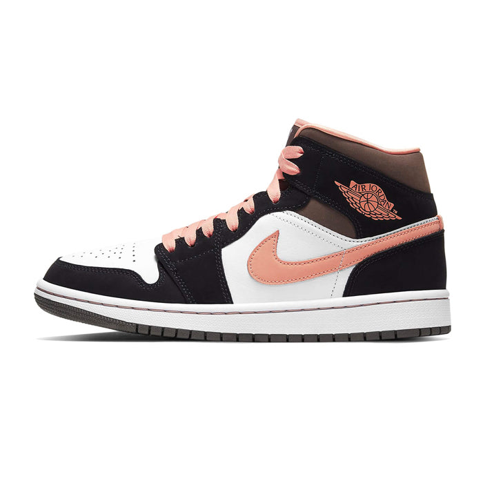 Jordan 1 Mid Peach Mocha (Women's) Available at Pick your kiicks.