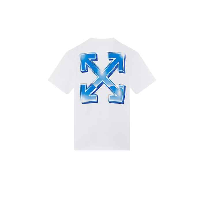 OFF-WHITE Metal Arrows T-Shirt White/Blue Available at Pick your kiicks.