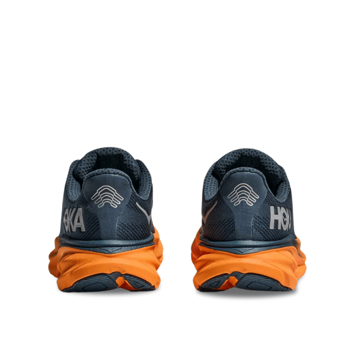 Hoka Clifton 9 GTX Stormy Skies Orange Zest