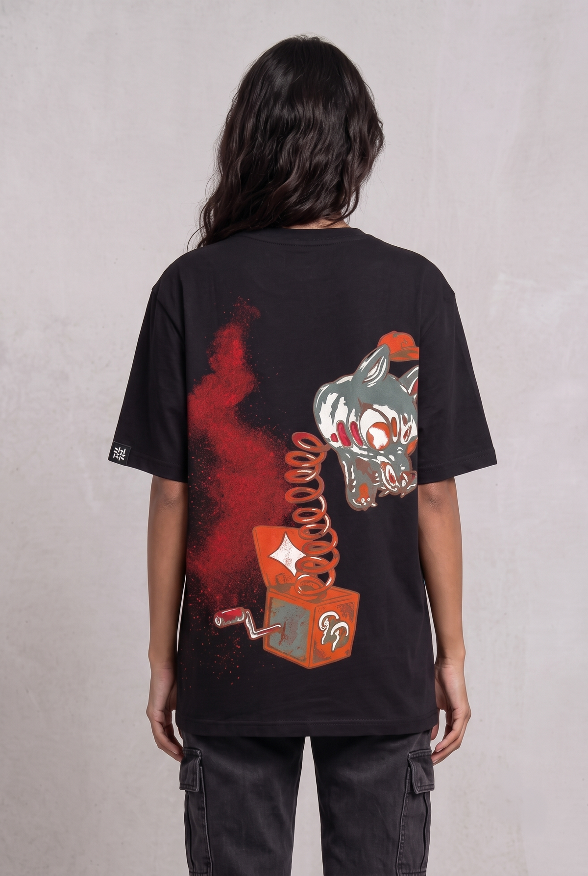 DARK SECRET BLACK WOMEN’S OVERSIZED T-SHIRT