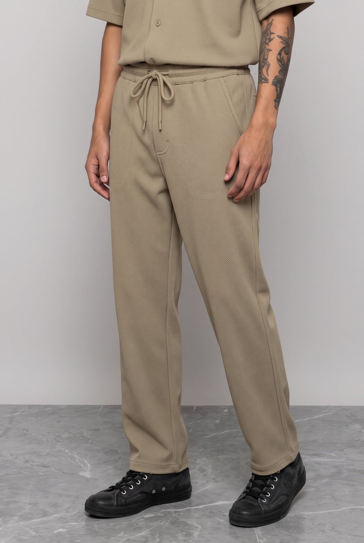 BEIGE CO-ORD SET MEN'S PANT