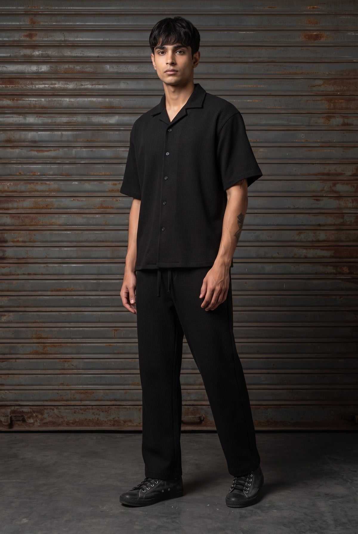 BLACK CO-ORD SET MEN'S PANT