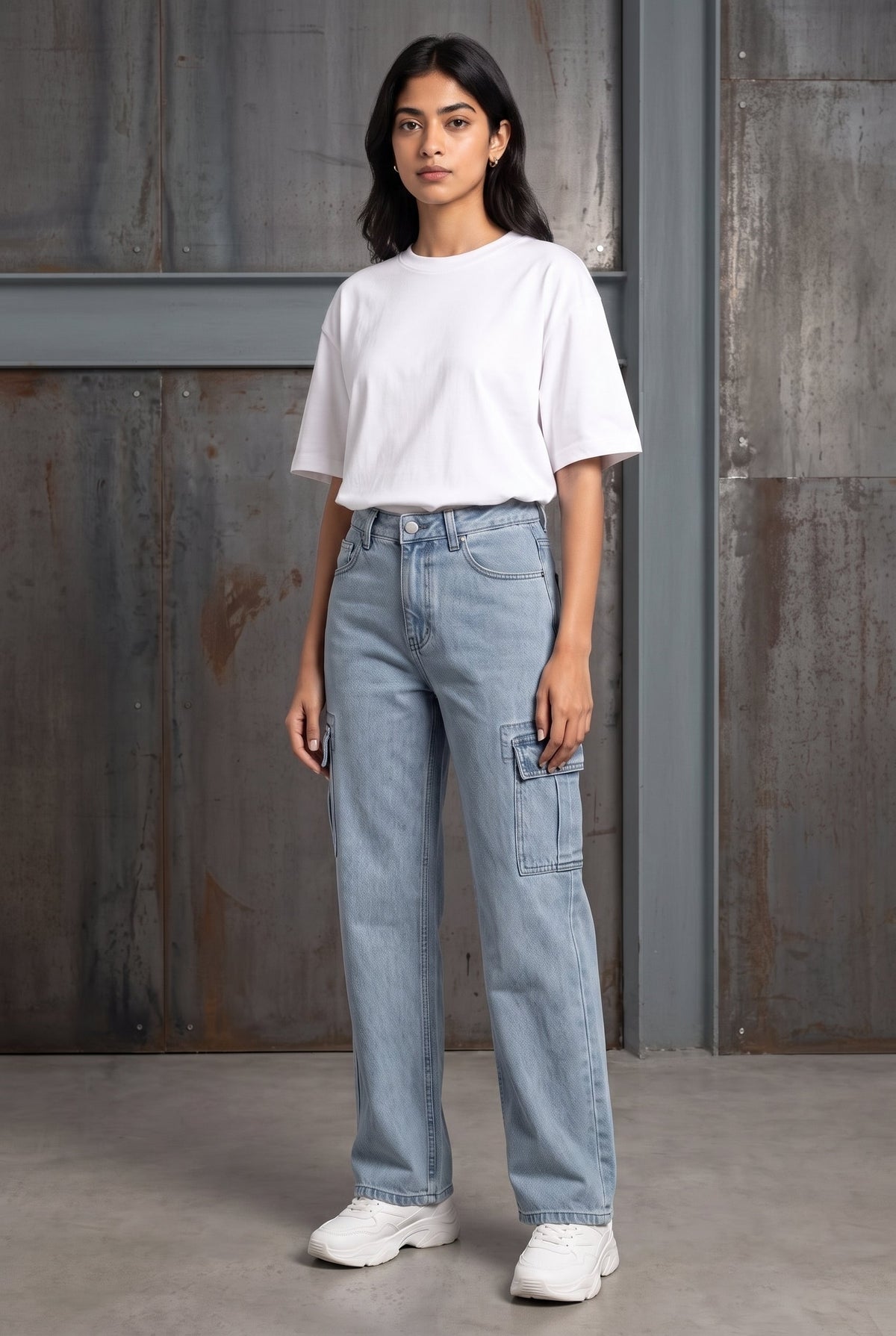 ICED DENIM WOMEN'S CARGO