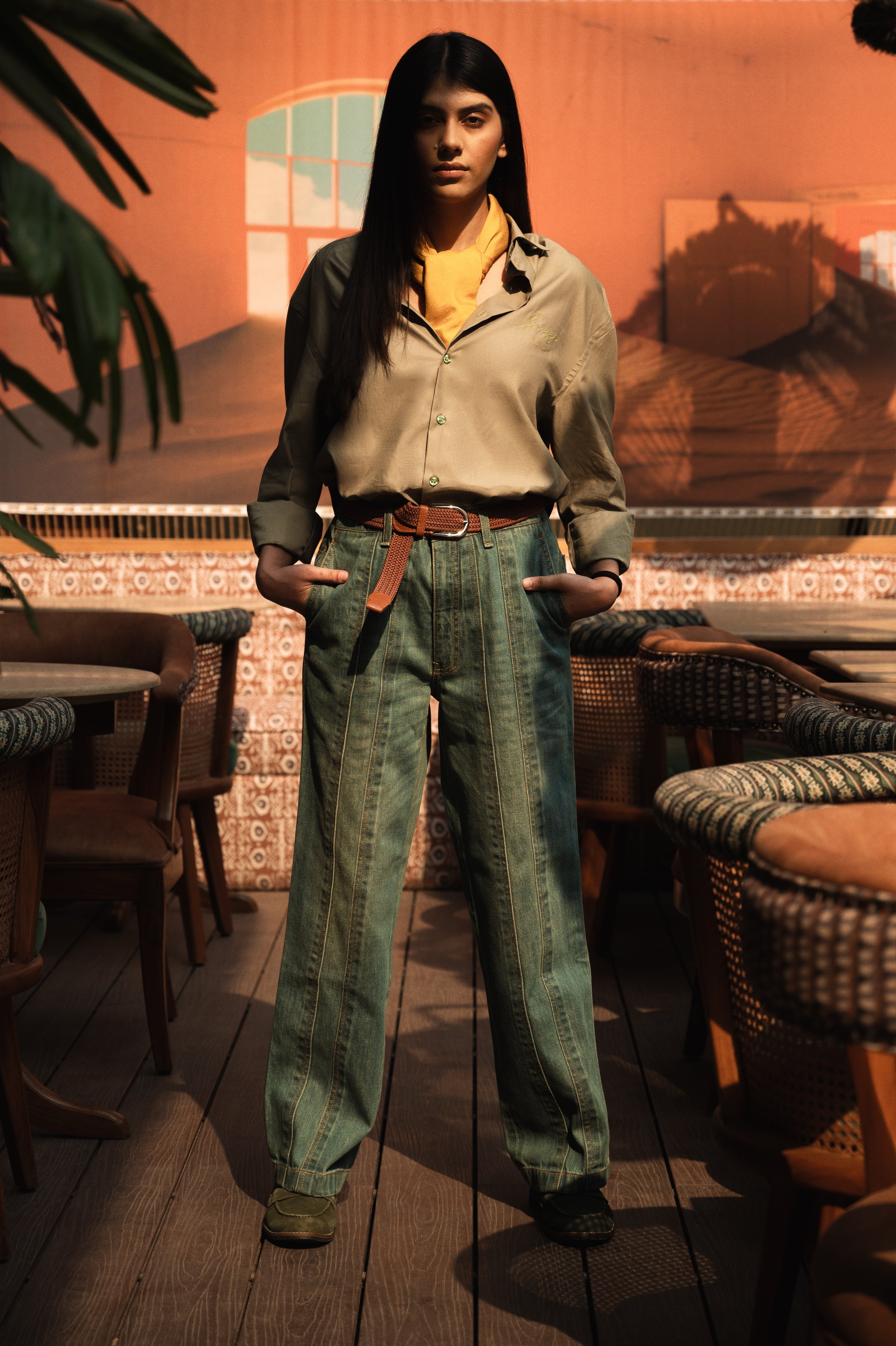Sugga Solid Shirt In Matcha Green