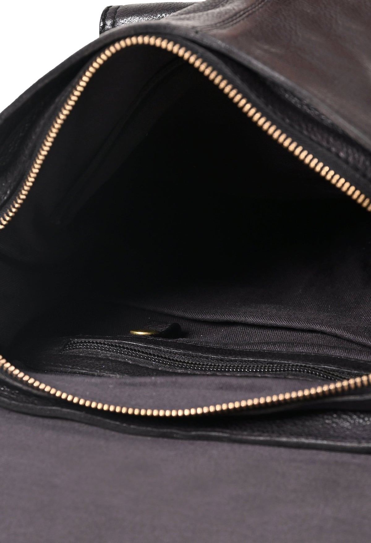Nathan: Real Leather Black Crossbody Bag by Art N Vintage