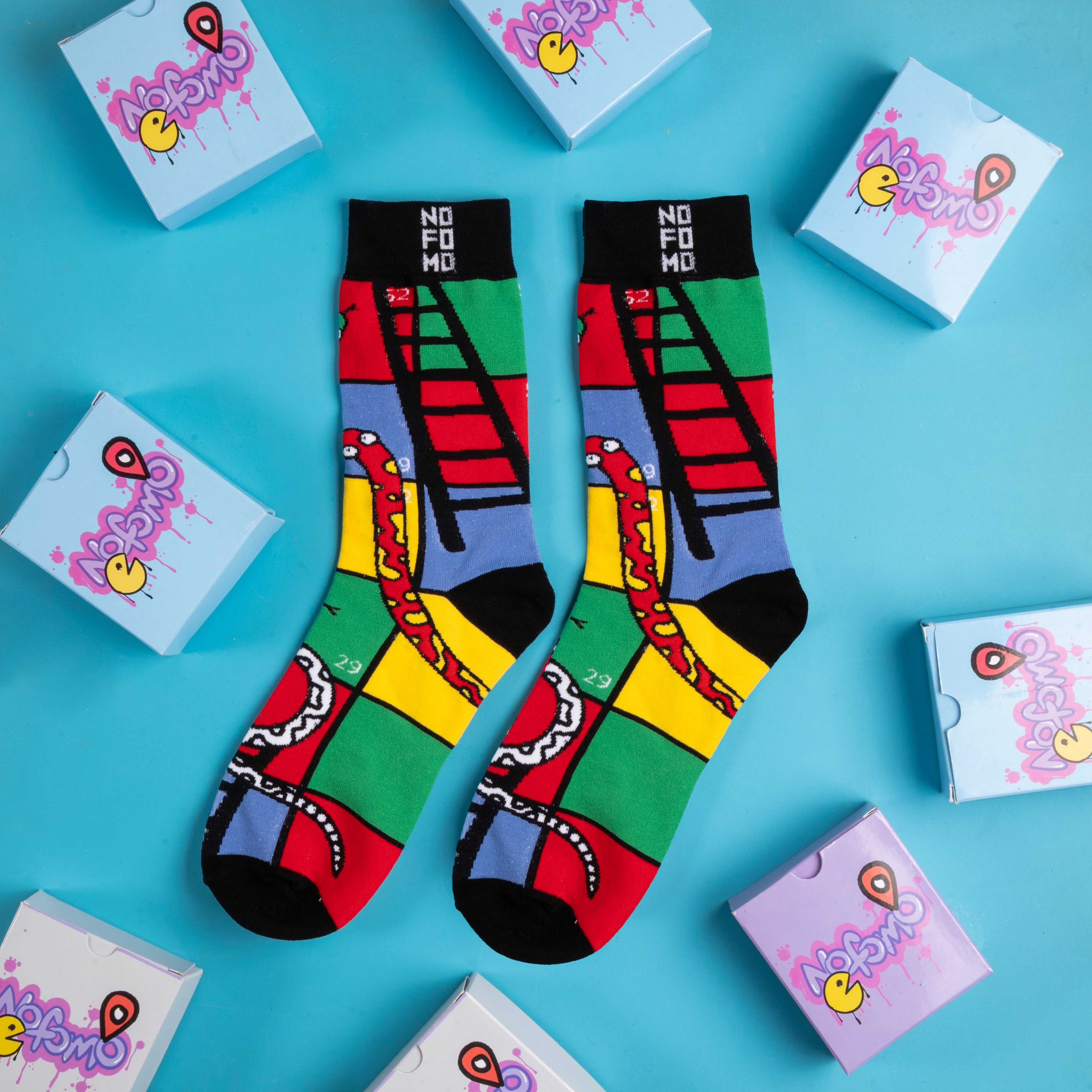 Box Of 6 - Crew Length Socks