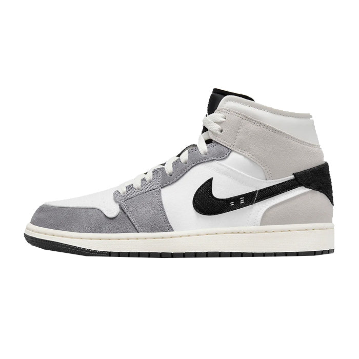 Jordan 1 Mid SE Craft White Cement Grey Black Available at Pick your kiicks.