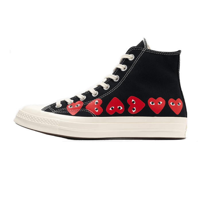 Converse Chuck Taylor All Star 70 Hi Comme des Garcons PLAY Multi-Heart Black