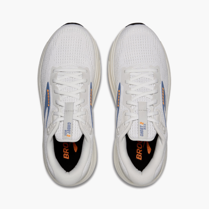 Brooks Running Ghost Max 2 White/WinterSky/Orange
