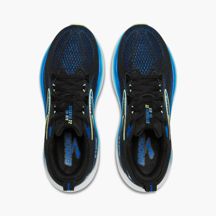 Brooks Running Glycerin GTS 22 Black/Cobalt/Neo Yellow