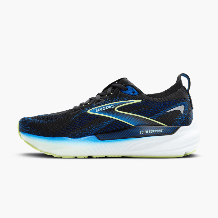 Brooks Running Glycerin GTS 22 Black/Cobalt/Neo Yellow