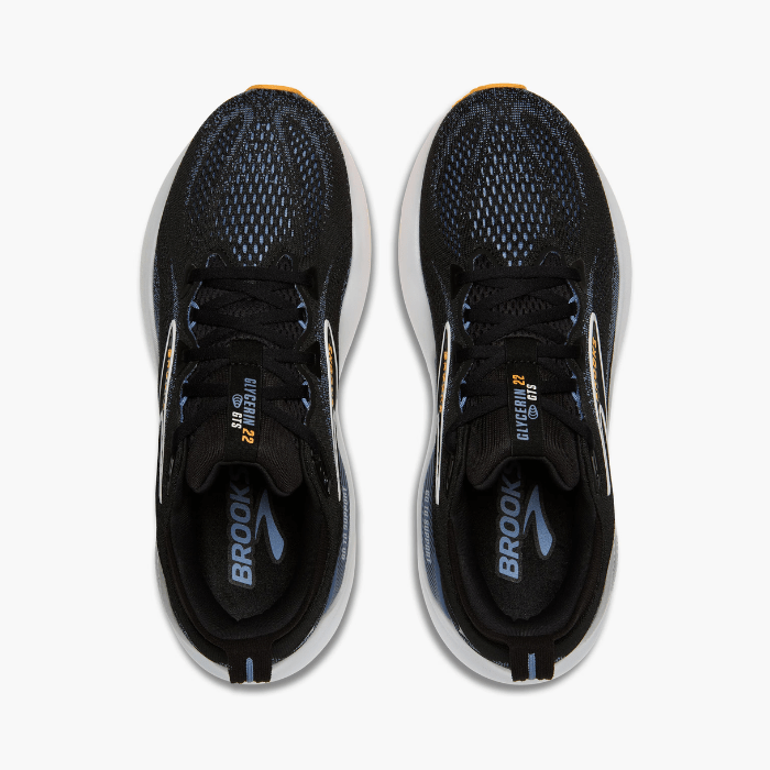 Brooks Running Glycerin GTS 22 Black/Country Blue/Orange Pop