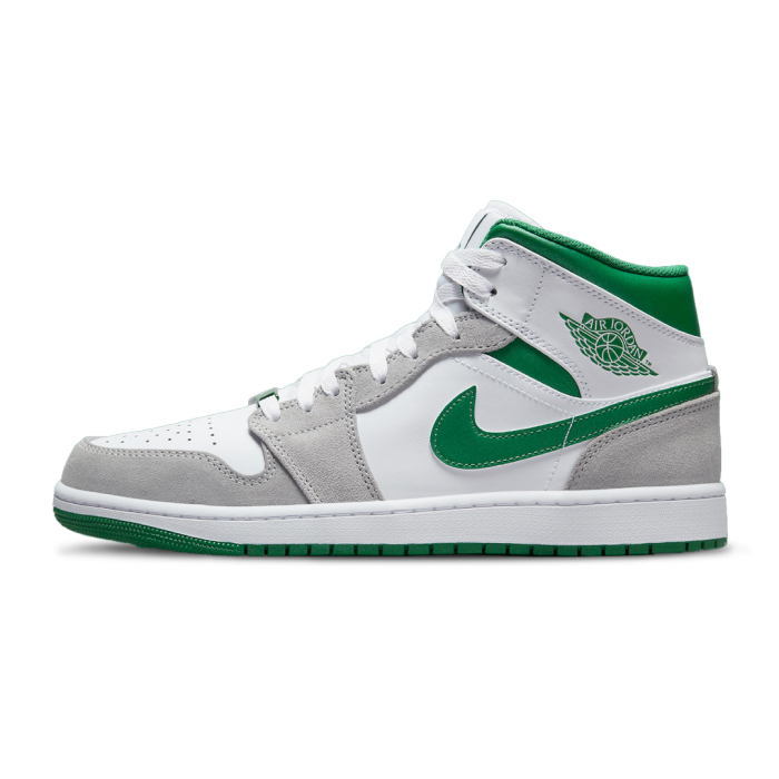 Jordan 1 Mid Green Grey Available at Pick your kiicks.