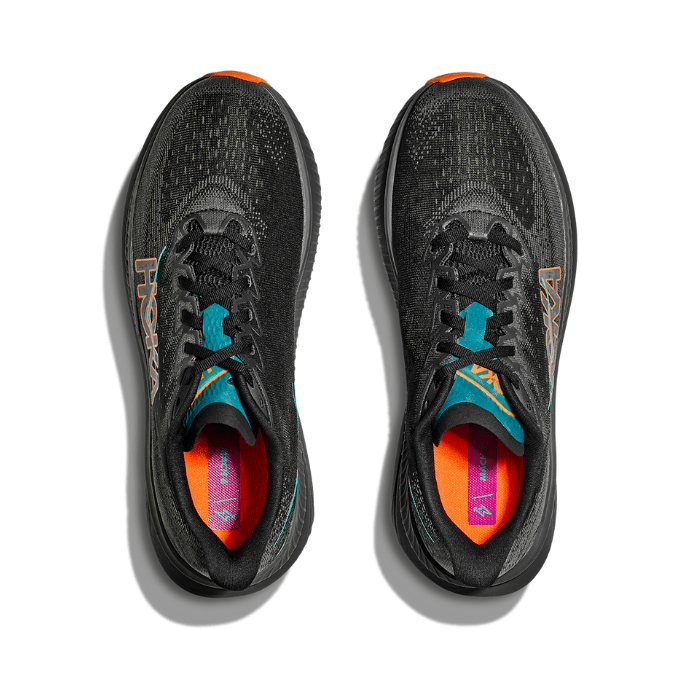Hoka Mach 6 Black Electric Tangerine