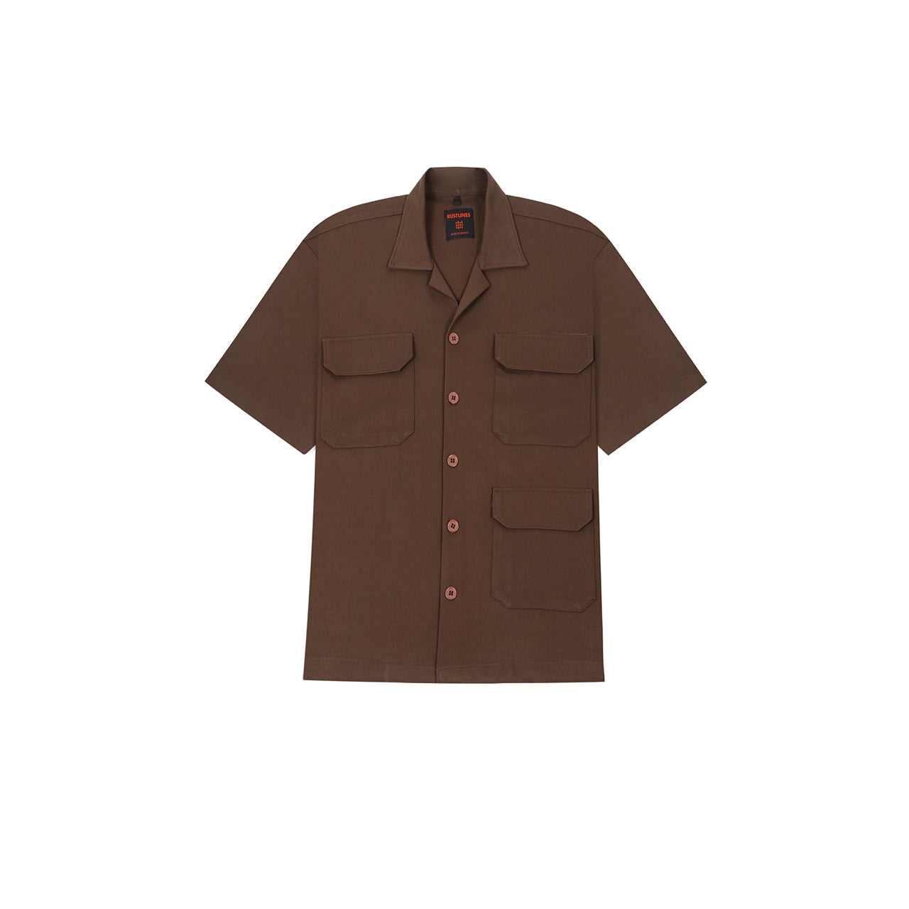 UTILITY BROWN MEN'S SHIRT