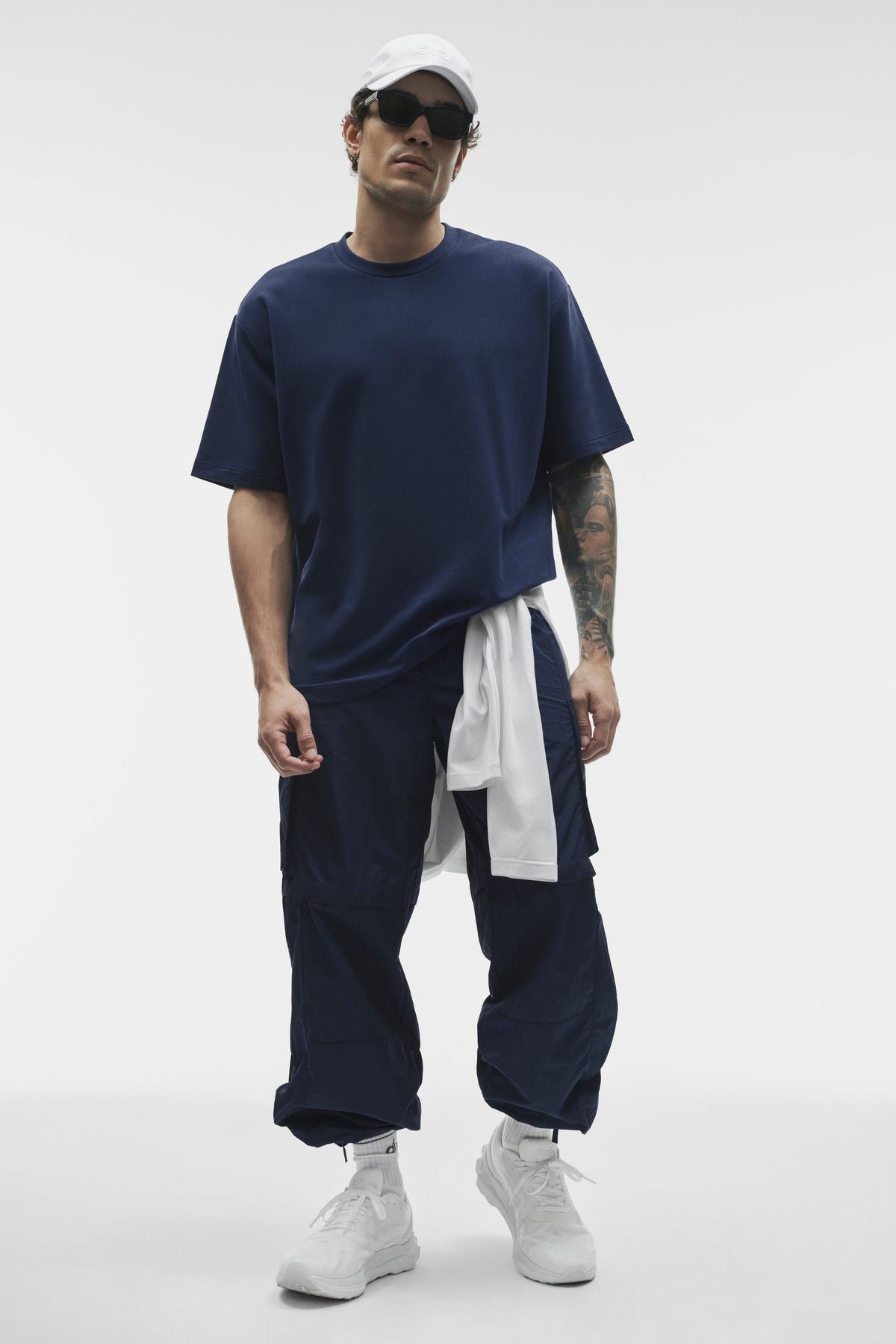 Alo Yoga Double Take Short Sleeve - Navy