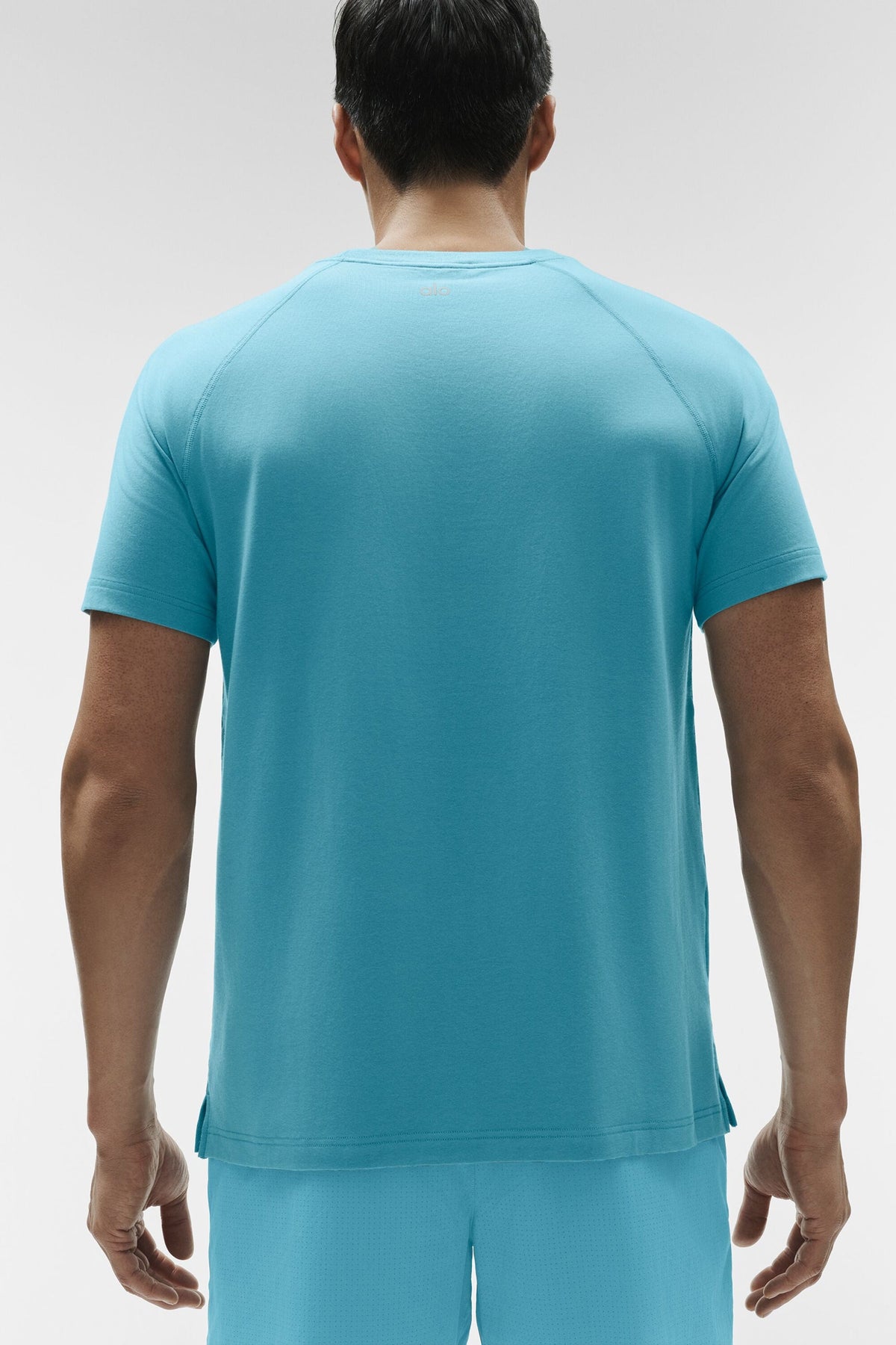 Alo Yoga ALO Vapor Crewneck Short Sleeve - Blue Breeze