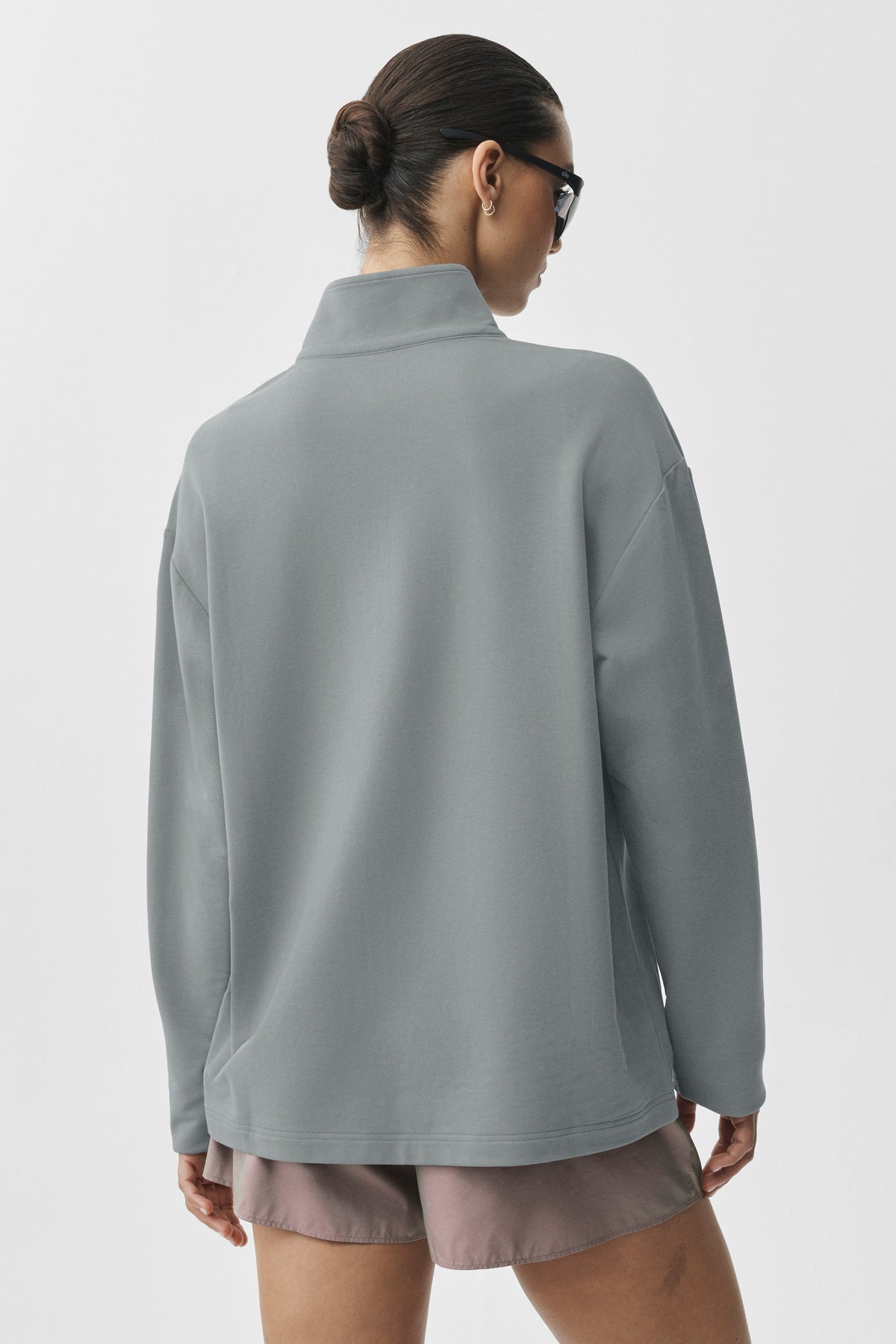 Alo Yoga Double Take Long Sleeve 1/4 Zip - Monument