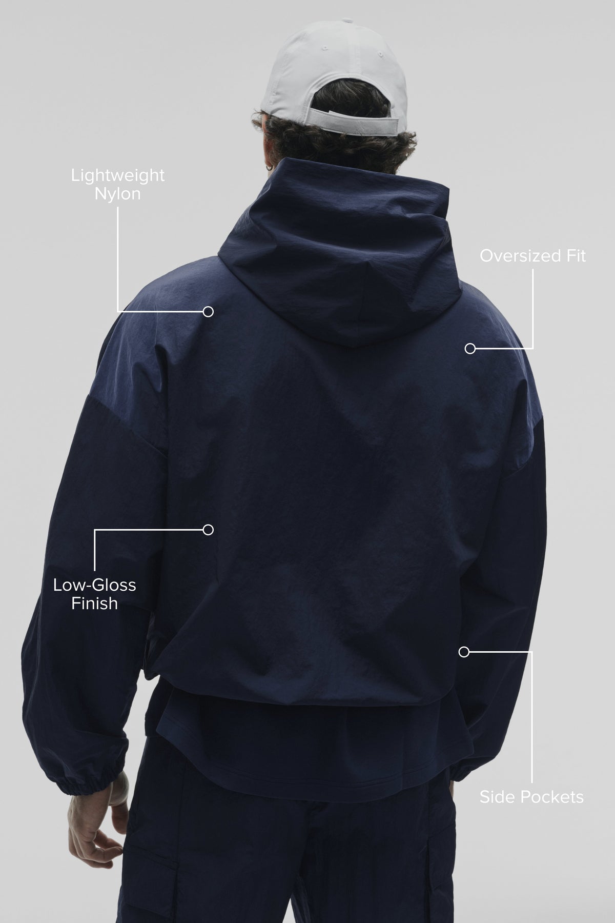 Alo Yoga Axis Hooded Pullover - Navy