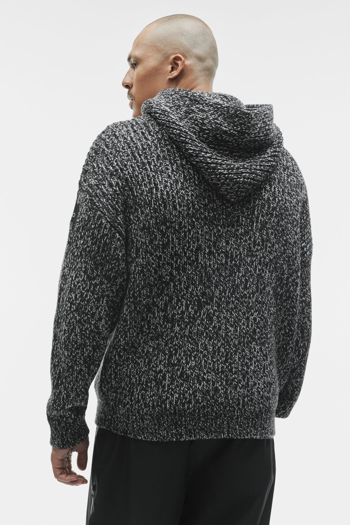 Alo Yoga Chunky Knit Rewind Hoodie - Black Multi