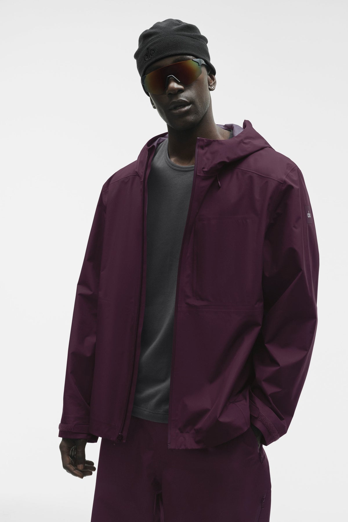 Alo Yoga Alpha Shell Jacket - Rich Bordeaux