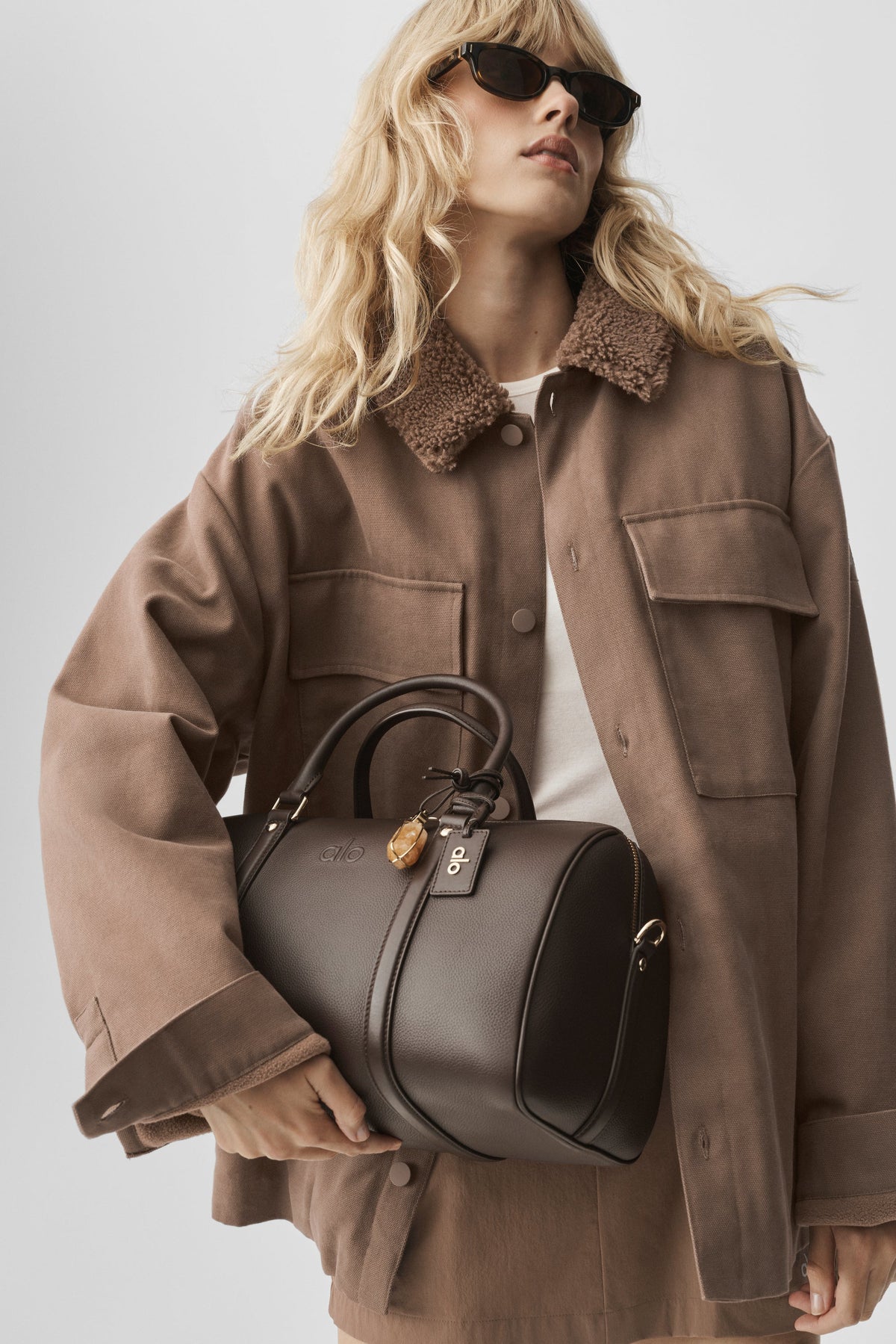 Alo Yoga Canvas Utility Shacket - Java Brown