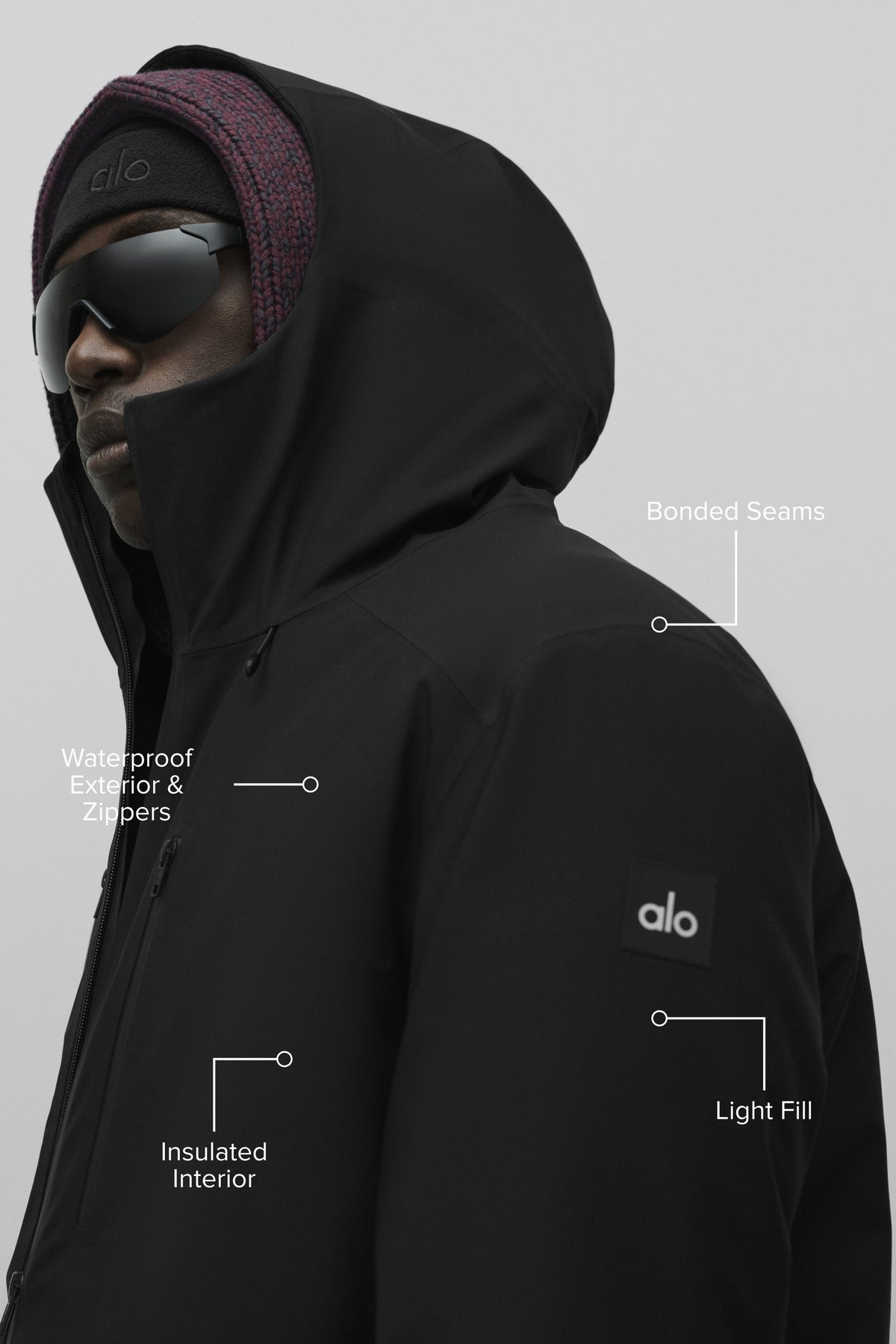 Alo Yoga Alpha Max Insulated Jacket - Black