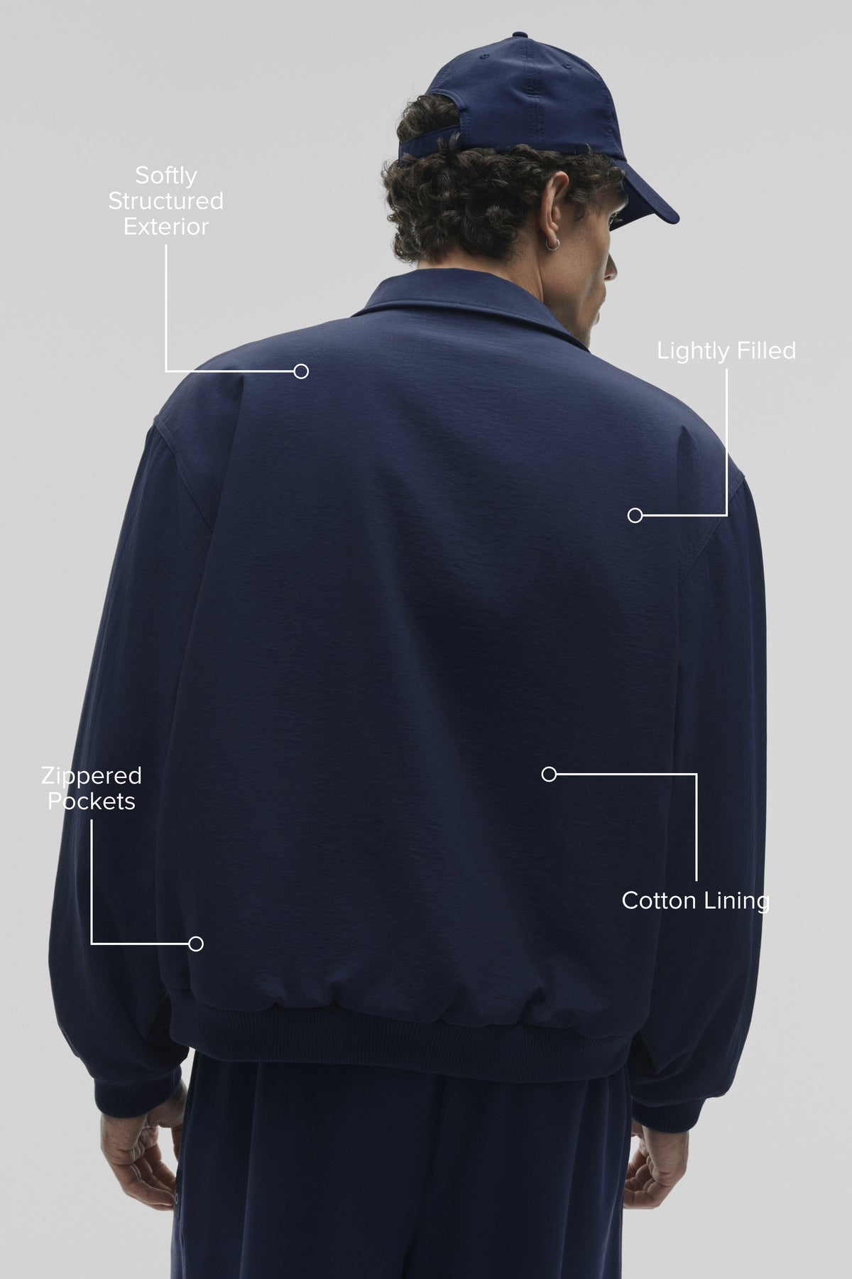 Alo Yoga Duality Bomber Jacket - Navy
