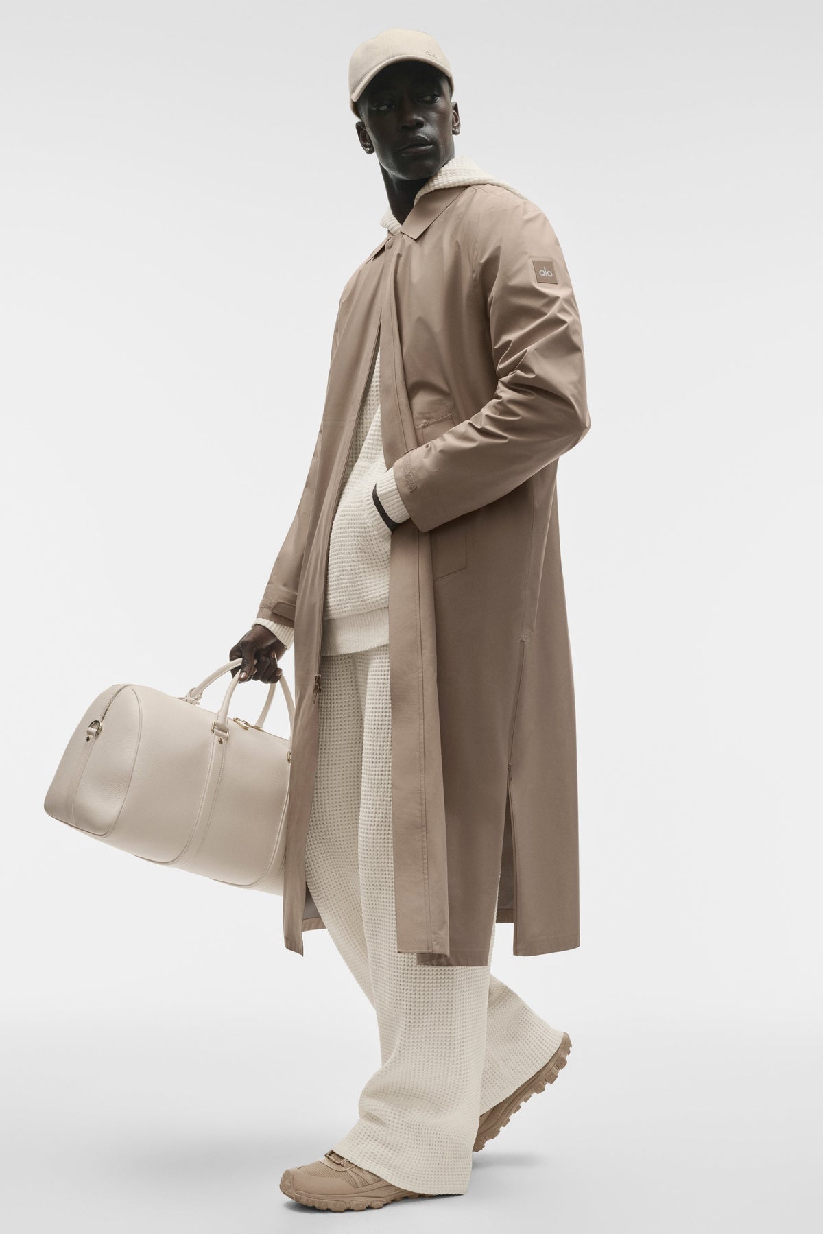 Alo Yoga Alpha Shell Long Coat - Gravel