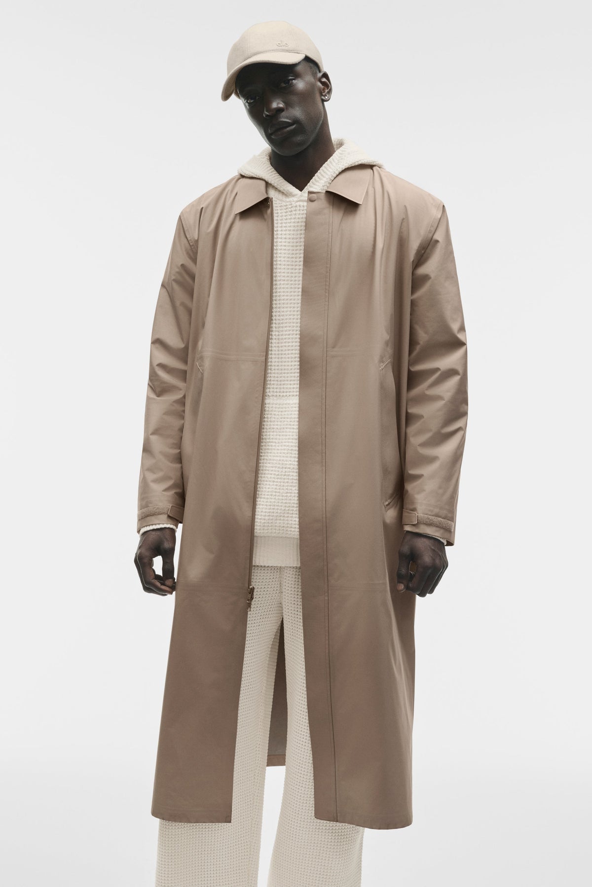 Alo Yoga Alpha Shell Long Coat - Gravel