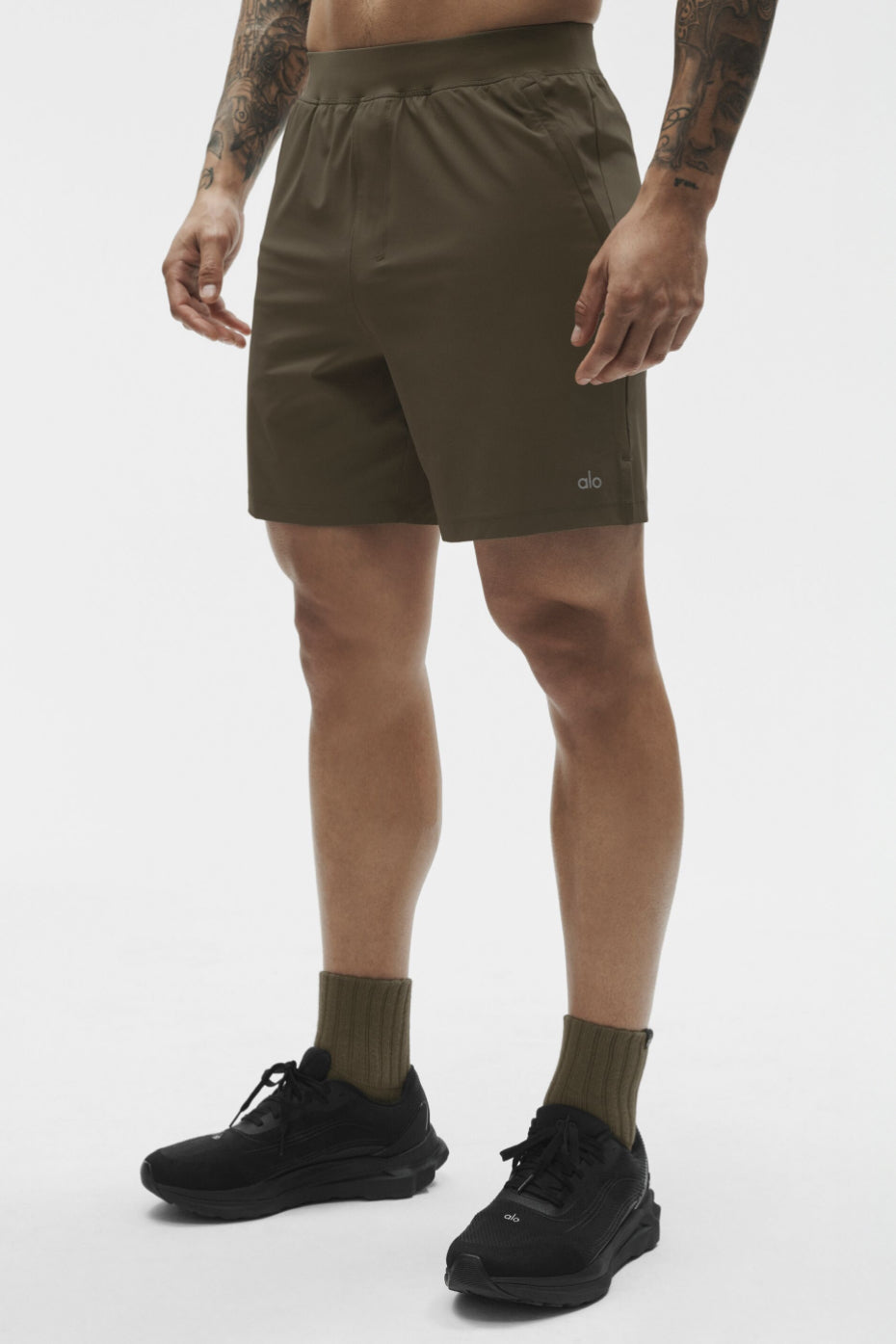 Alo Yoga 7" Repetition Short - Olive Tree