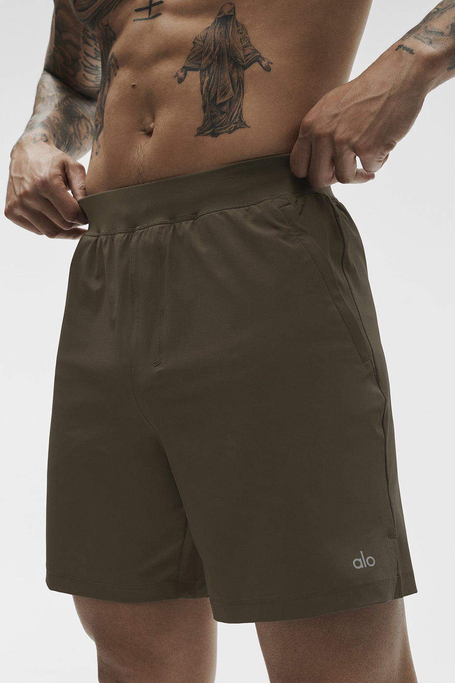 Alo Yoga 7" Repetition Short - Olive Tree